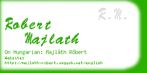 robert majlath business card